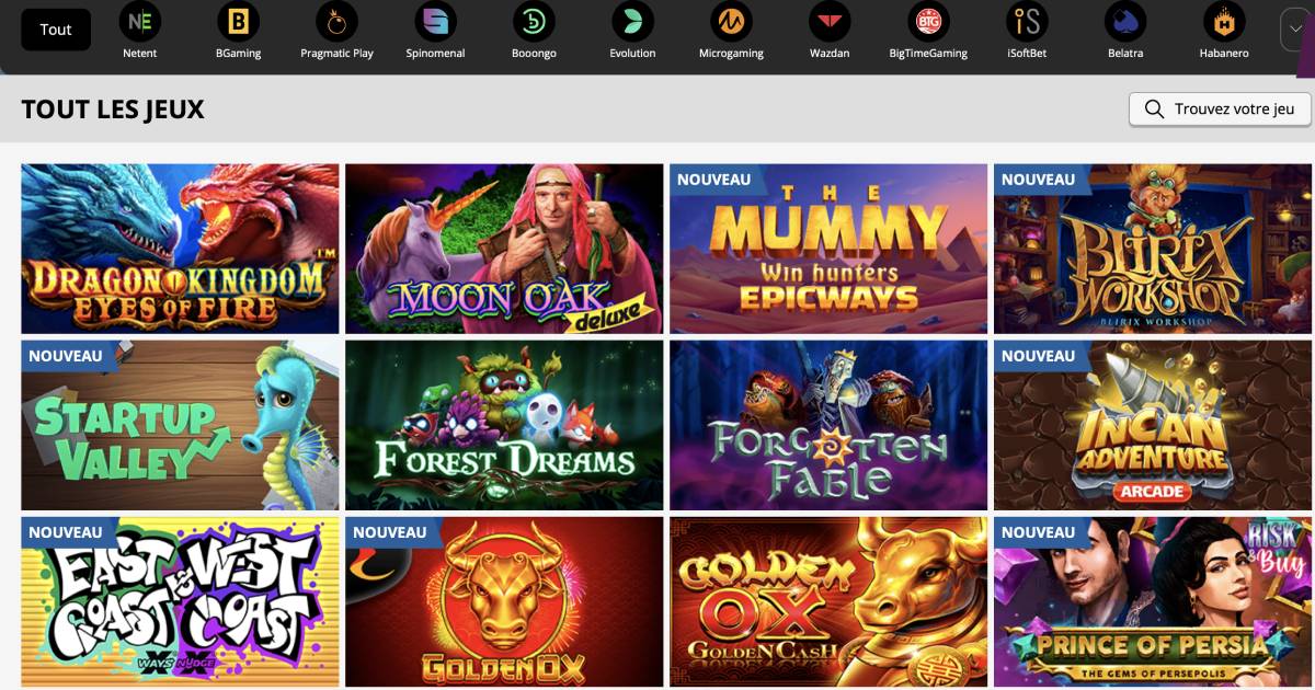 playamo casino jeux