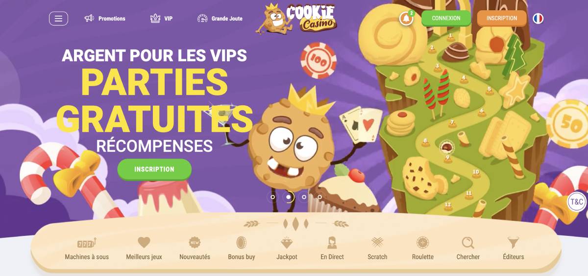 cookie casino en ligne