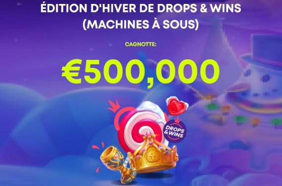 ÉDITION D'HIVER DE DROPS & WINS (MACHINES À SOUS)