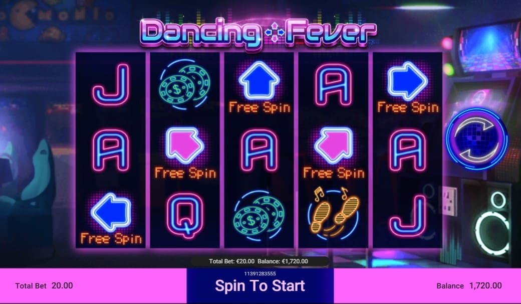 dancing fever slot win